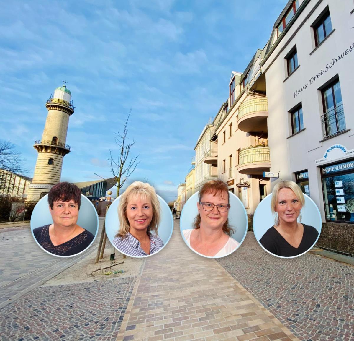 Ferienwohnung Berringer, Barsch, direkt an der Promenade Rostock Exterior foto